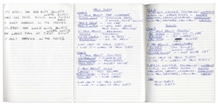The Who's John Entwistle's Notebook Filled With Over 16 Handwritten Lyrics to His Songs ''Too Late the Hero'', ''Talk Dirty'', ''Love is a Heart Attack'', ''I'm Coming Back'', ''Lovebird'' & Many More